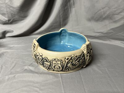 Tiki Farm Ken Ruzic 2014 Bowl Planter Retired Don Q Scorpion Volcano Fish Kainoa