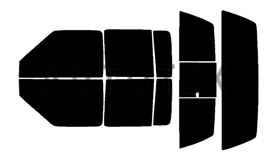 Película para janela PreCut todos os lados qualquer tonalidade para Chevrolet S10 Crew Cab 2001-2004 - Imagem 2 de 4