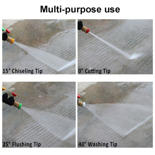 1/4" Snow Foam Lance Cannon Soap Bottle Sprayer Pressure Washer Gun Jet Car Wash - Picture 15 of 27