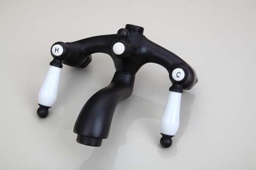Black Bathroom 8“ Rainfall Shower Mixer System Wall Mounted Hand Sprayer Taps - Picture 4 of 5