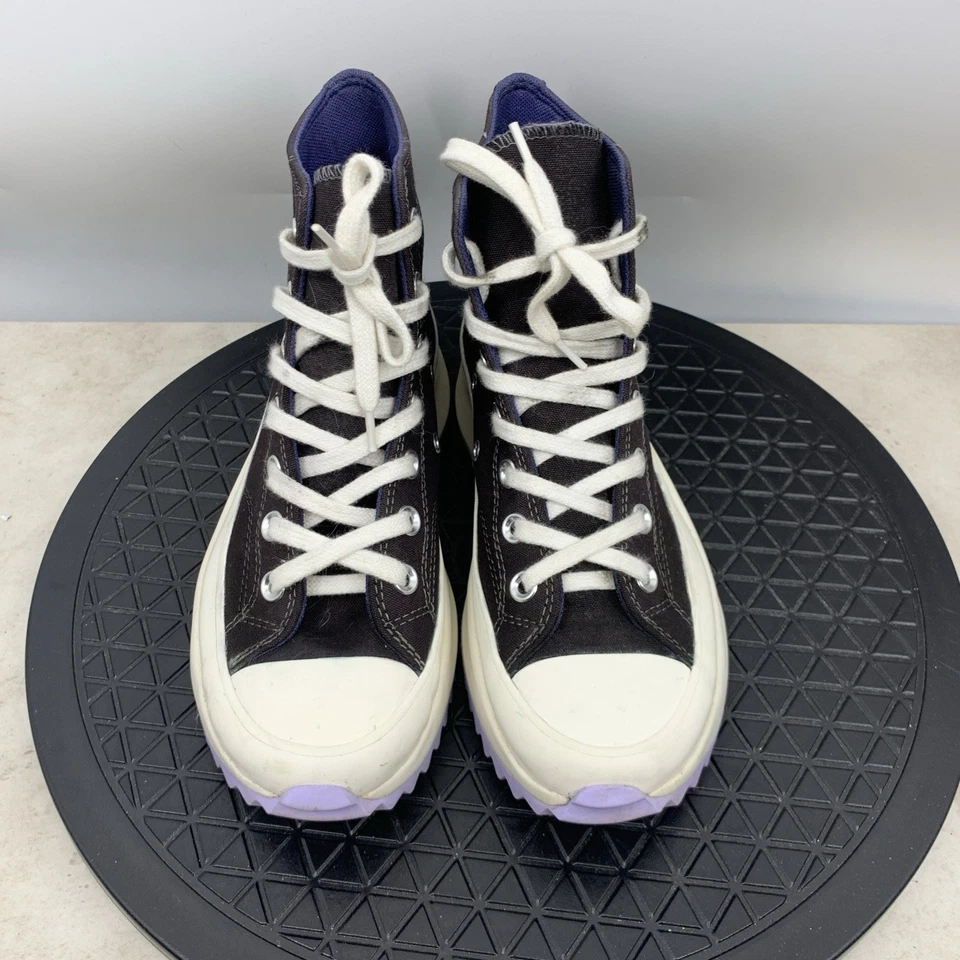 Zapatillas deportivas Converse Run Star Hike plataforma para mujer talla 7 zapatos negro púrpura puntera Foto 4 de 4