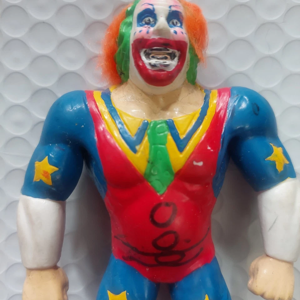 Figura de acción deportiva Doink the Clown WWF WWE Wrestling Bend Ems 1994 Titan Foto 2 de 4
