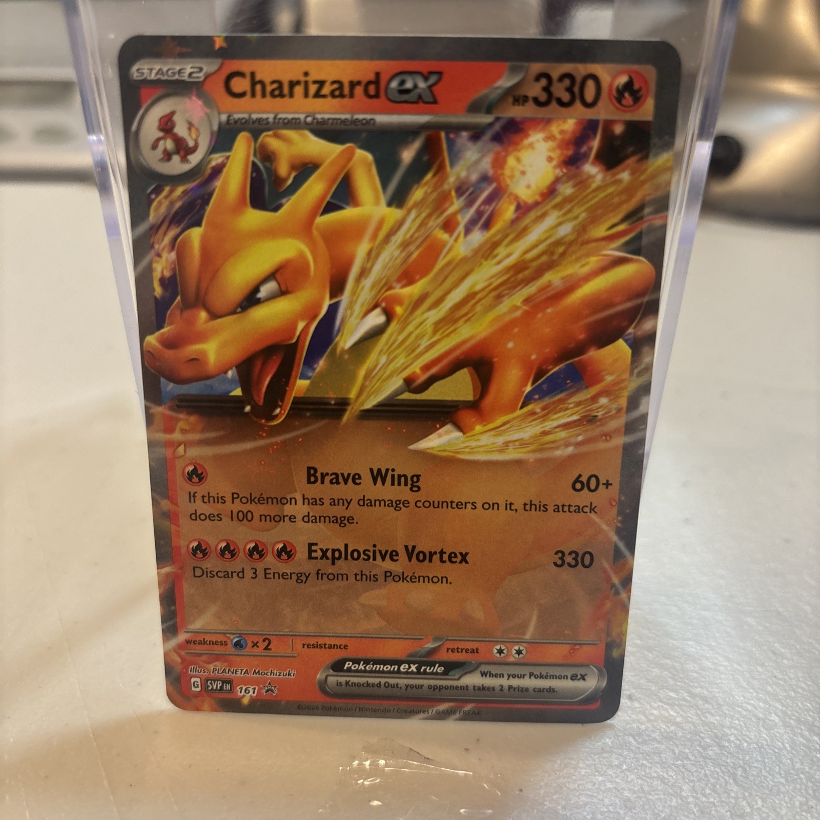 Pokémon TCG Charizard EX Scarlet & Violet Holo Black Star Promo 161