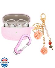Case for SHOKZ OpenDots ONE Case Cover with Flower Keychain, Cute
