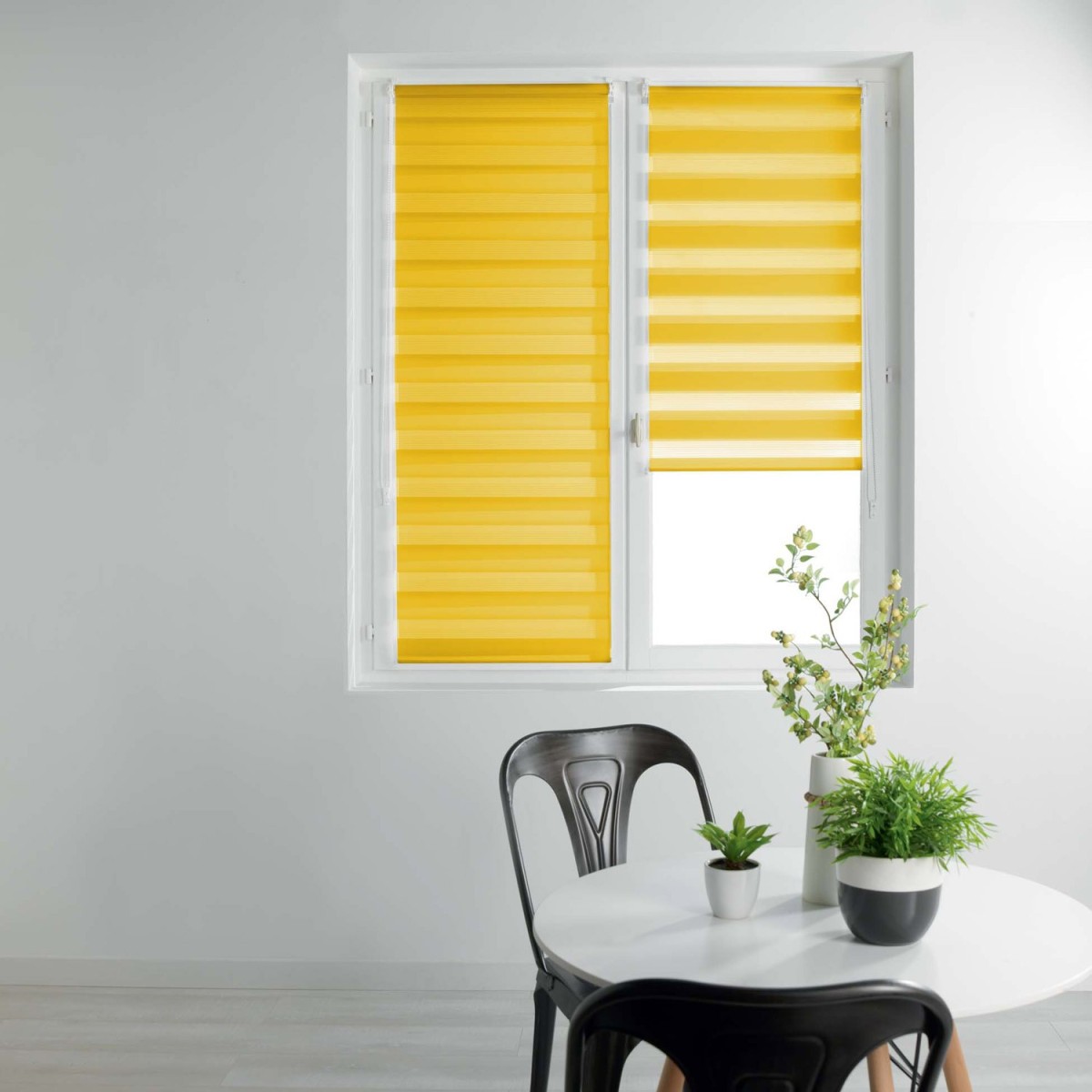 Store jour nuit Daynight jaune 90x180 à double bande pour doser la clarté