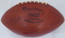 1963 Green Bay Packers Auto Football 48 Sigs Vince Lombardi, Bart Starr Beckett