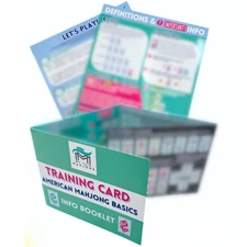 MAHJONG QUICK-START GUIDE | Info Booklet & Cards | Dealing - Charleston - Basic
