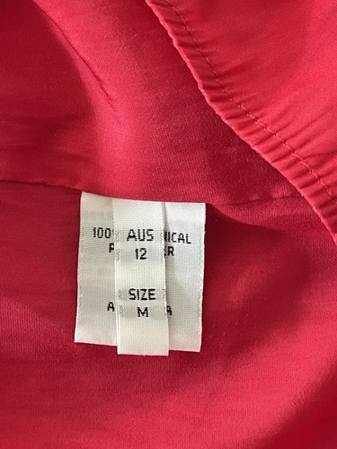 Mela Purdie Size 12 Womens Top Sleeveless Red Technical Polyester - Picture 6 of 10