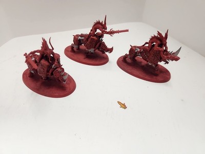 Warhammer 40000 40K World Eaters Bloodcrushers x3 Decent Cond 52626