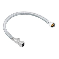 PACK OF 2 - 15mm x 3/4" 300mm Flexible Isolating Tap Hose WRAS - Get Next Day