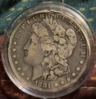 1881 Silver Morgan Dollar Coin