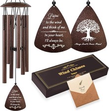 Soopau Sympathy Wind Chimes for Outside, 32'' Memorial Wind Chimes for Loss o...
