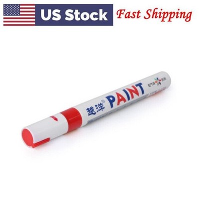 Waterproof Paint Marker Pen Permanent Tire Tyre Tread Rubber Metal Access Red US