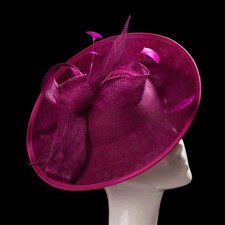 Sinamay Fascinator with Feathers,Party Hat,Church Hat,Kentucky Derby,Fancy Hat