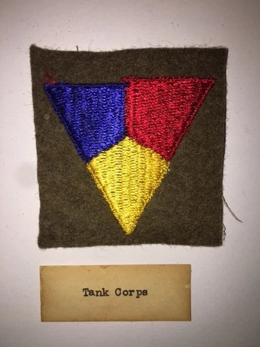 WW1   Tank Corps  U.S.  Shoulder Patch. Military.