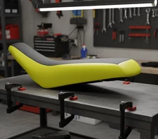 Honda ATC 250R Seat Cover For 1985 To 1986 Models Vinyl Seat Cover Yellow Black