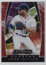 2019 Panini Chronicles Titan Ruby Wave Prizm 107/199 Jose Altuve #15 o7m