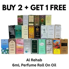 Al Rehab BUY 2 GET 1 FREE Roll On Oil 6mL Free From Alcohol Concentrated Perfume