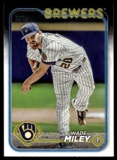 Wade Miley 2024 Topps #671 Milwaukee Brewers 26971 Baseball Card
