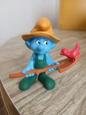 McDonald's 2011 Peyo Farmer Smurf PVC Figure 3 Inch