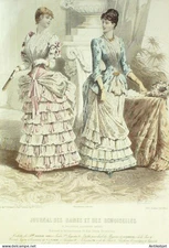 J.Dames & Demoiselles 1878 Fashion Engraving # 2040 (Old Fashion Plate)