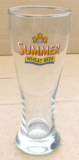 Summer Wheat Beer Pint Glass with Government Stamp. Alcohol Drink Mancave.