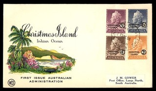 Mayfairstamps Christmas Island FDC 1958 Queen Bust First Day Cover cca_06587