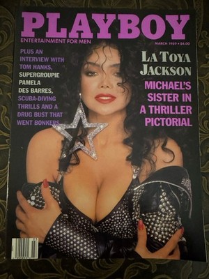 Playboy March 1989 with Centerfold - Tom Hanks La Toya Jackson Michael Jackson