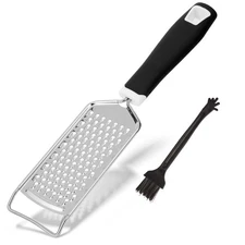 Handheld Cheese Grater - Mirror Stainless Steel Blades Lightweight