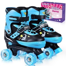 Roller Skates,4 Size Adjustable Roller Skates ,Light-Up Wheels and Adorable C...