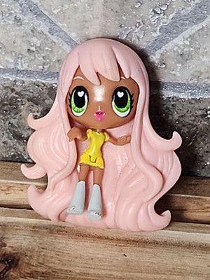 Spin Master Kawii Crush Katie Cat Meow 2.5'' Doll Figure Pink Hair