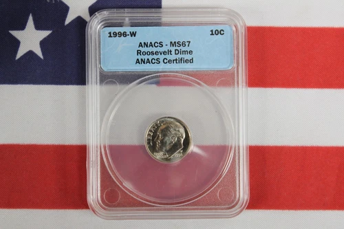 1996-W Roosevelt Dime - ANACS MS67 - Certified (SL620)