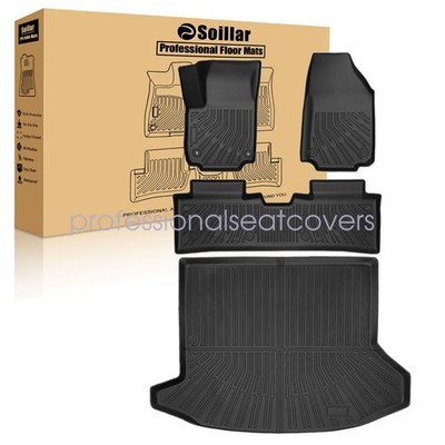 TPE Floor Mats Liners & Trunk Cargo Liner Set Fits 2025-2026 Chevrolet Equinox