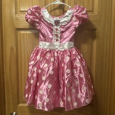 Disney Minnie Mouse Pink White Costume Dress Child Size 5/6 great for Halloween