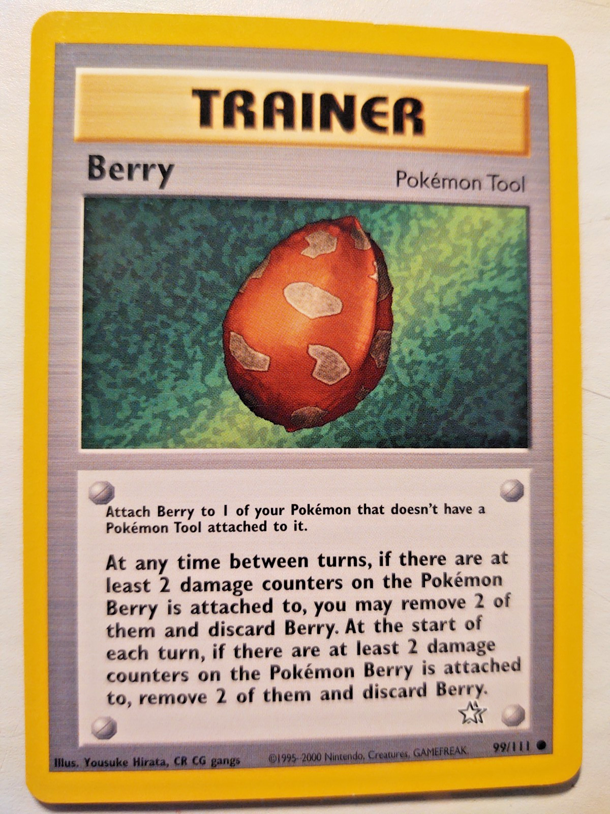 Pokemon Card Trainer Unlimited Vintage Berry 99/111 MP