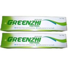 2pcs Shuang Hor Greenzhi Herbal Toothgel 100g Natural Mint Oral Care Toothpaste