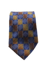 Ermenegildo Zegna Men's Silk Geometric Print Multicolor Neck Tie One Size