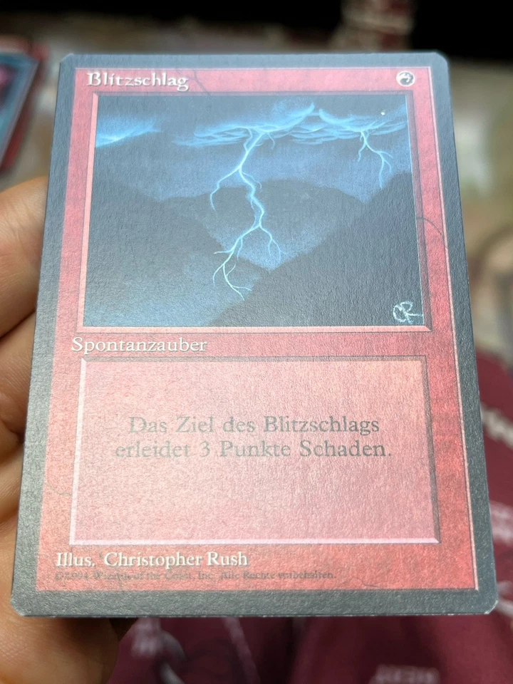 German FBB • Lightning Bolt • Pack Fresh • Mtg (1833) - Image 2 of 4