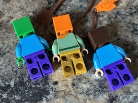 Lego Minecraft 21120 & 21134 The Snow Hideout & Waterfall Base w/ All Manuals