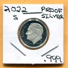 Gem 2022-S Proof Cameo (.999) Silver Roosevelt Dime - Free Shipping