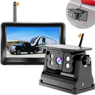 Wireless Backup Camera Solar Magnetic for RV Car Trailer Truck Camper 5th Whe