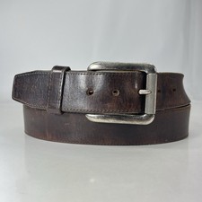 Justin Bent Rail Brown Top Grain Cowhide Work Belt - Made in USA - Men's Size 46