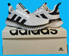 NIB adidas Mens 11.5 Kaptir 3.0 White Black Running Lifestyle Shoes White IE6624
