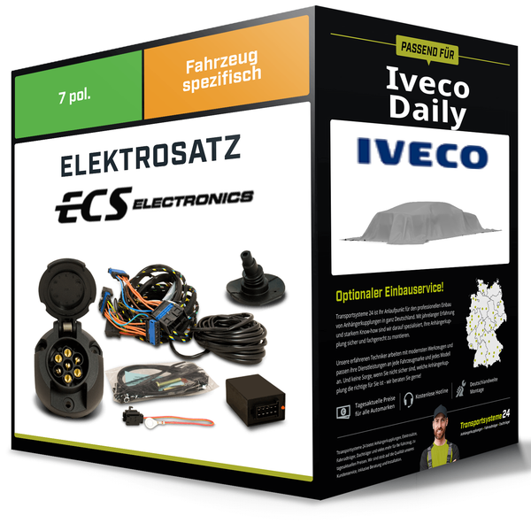 Elektrosatz 7-Pol Spezifisch für Iveco Daily 07.2022-Jetzt NEU Inkl. EBA-image