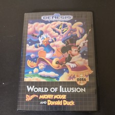 World of Illusion Starring Mickey Mouse and Donald Duck Sega Genesis complete