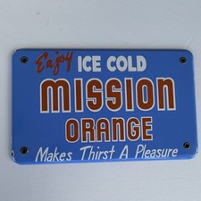 Assiette machine en porcelaine Mission Orange - Original - Refroidisseur de soda / enseigne distributeur