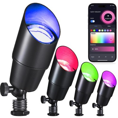 RGB+CCT Low Voltage Outdoor Landscape Lighting with Color Changing,IP65 Water...