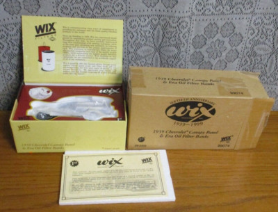 WIX Filters 60th Anniversary 1939 Chevrolet Canopy Panel & Era Filter Bank w Box