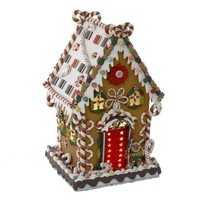 Kurt Adler J3579 Claydough And Metal Cookie And Candy Lighted House Decoratio... Kurt Adler J3579 Claydough And Metal Cookie And Candy Lighted House Decoratio...