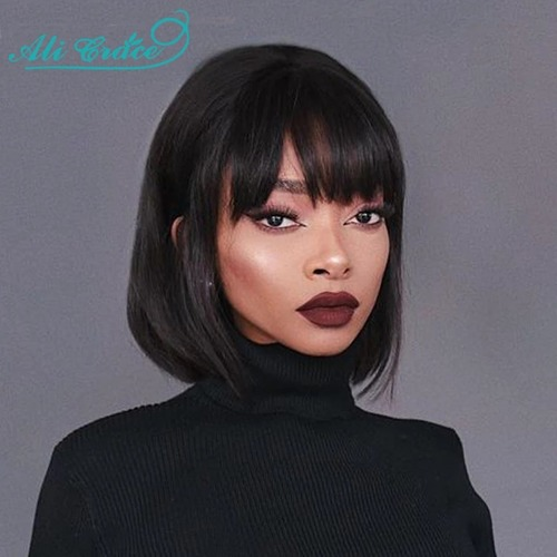 bob wig with fringe